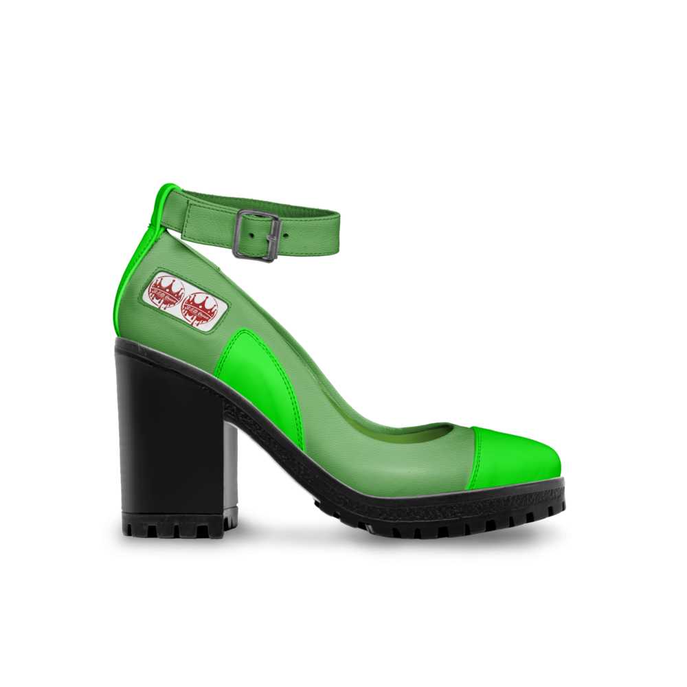 Fresh Lime Life -  Ankle Strap Heel