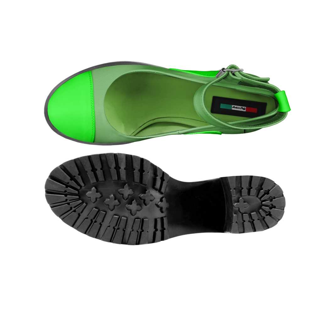Fresh Lime Life -  Ankle Strap Heel